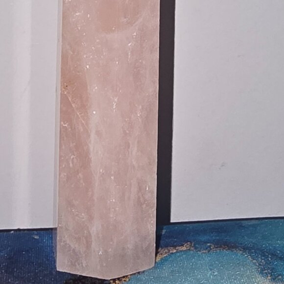 Rose Quartz Tower Natural Genuine Crystal - Picture 6 of 8